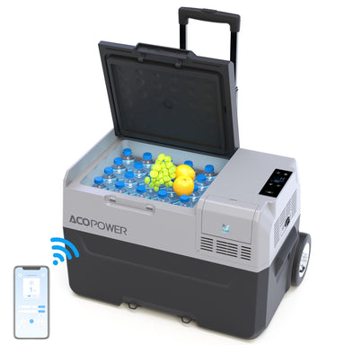 LionCooler Pro Portable Solar Fridge Freezer, 32 Quarts With Battery