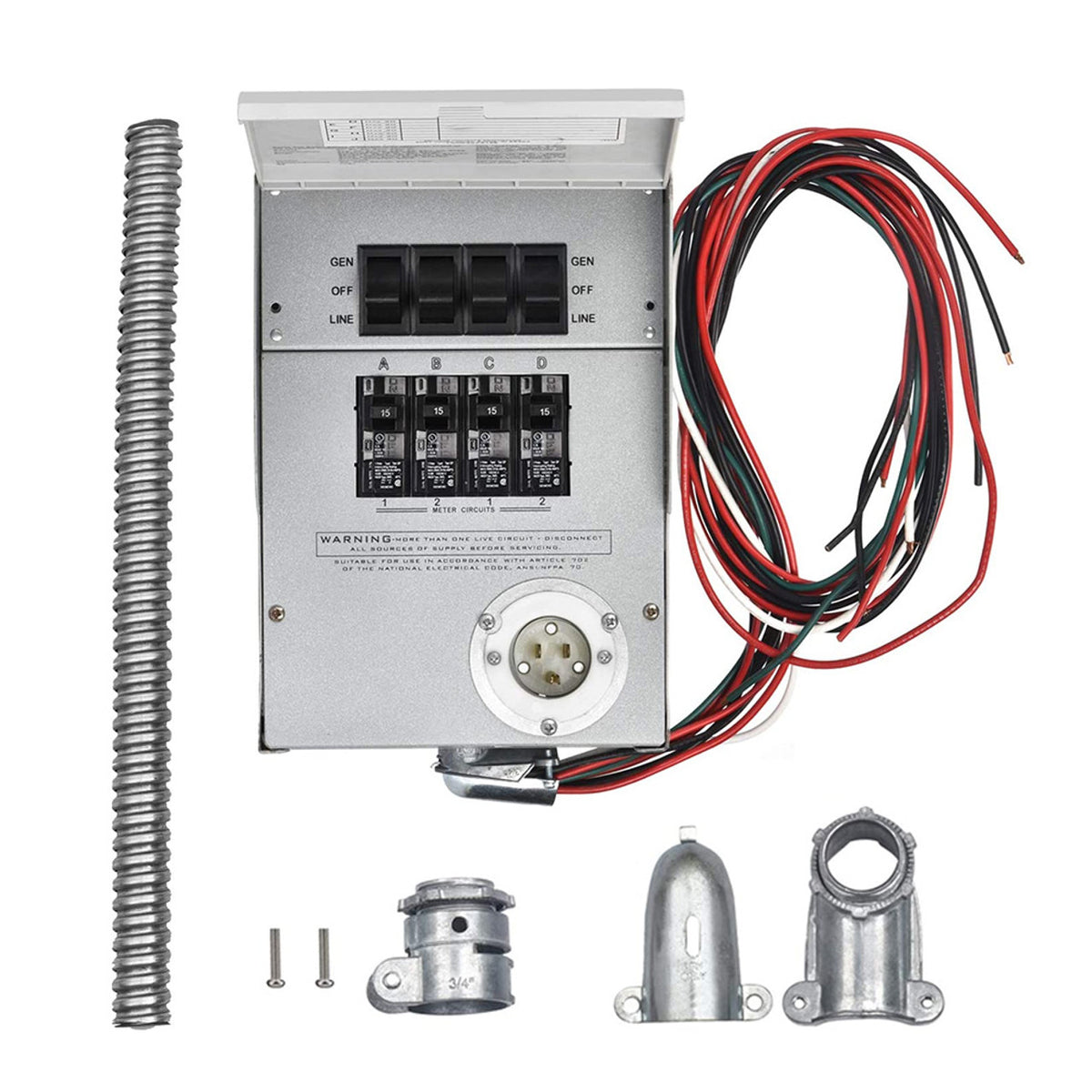 Reliance Controls 306A Pro/Tran2 Manual Transfer Switch W/ Power Inlet ...