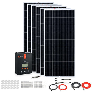 Rich Solar 1200W Solar Kit All Components