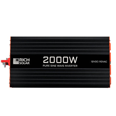 Rich Solar 200W 12 VDC Pure Sine Wave Inverter Front 