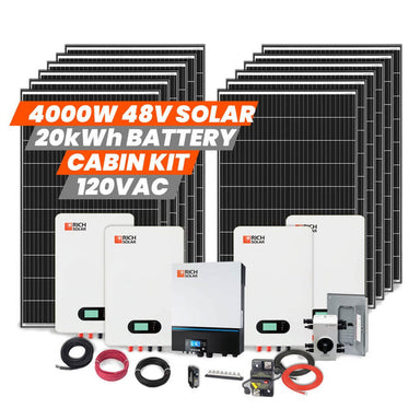 Rich Solar 4000W 48V Cabin Kit 120 VAC Description