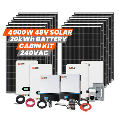 Rich Solar 4000W 48V Cabin Kit 240 VAC Description