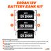Rich Solar 12V 200Ah LiFePO4 Lithium Iron Phosphate Battery battery back diagram three