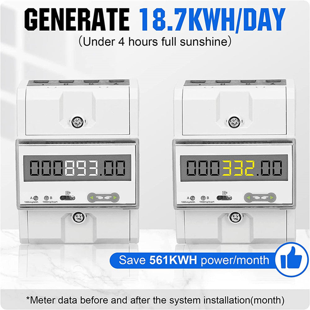 ECO-WORTHY 4800W 48V (24x Bifacial 195W)  Complete MPPT Off Grid Solar Kit