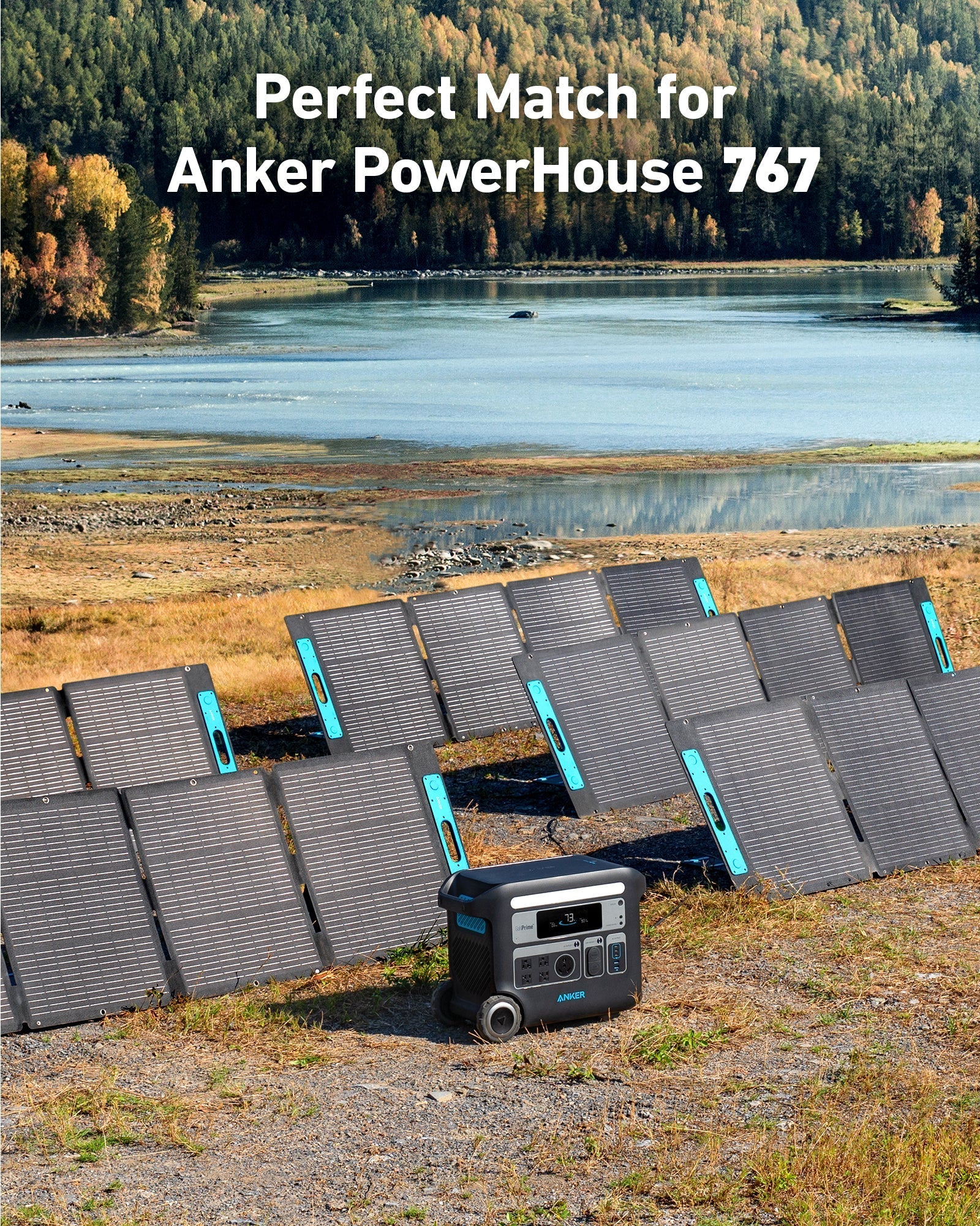 Anker SOLIX F2000 PowerHouse 767 2048 WH 2400W 5 panels