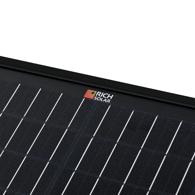 Rich Solar 200W Portable Solar Panel Briefcase close up