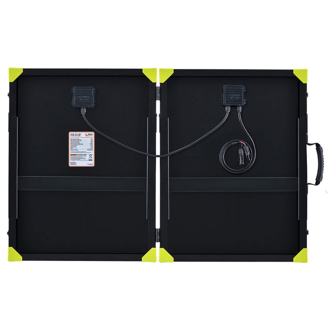 Rich Solar 100W Portable Solar Panel Briefcase back wires