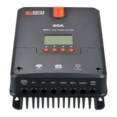 Rich Solar 60 Amp MPPT Solar Charge Controller Front
