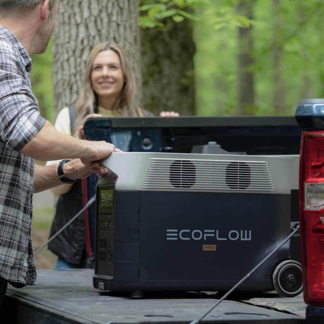 EcoFlow Delta Pro Portable Power Station In Truck Bed