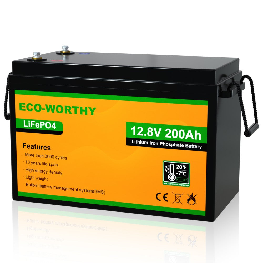 ECO-WORTHY LiFePO4 12V 200Ah Lithium Iron Phosphate Battery — Solar Altruism