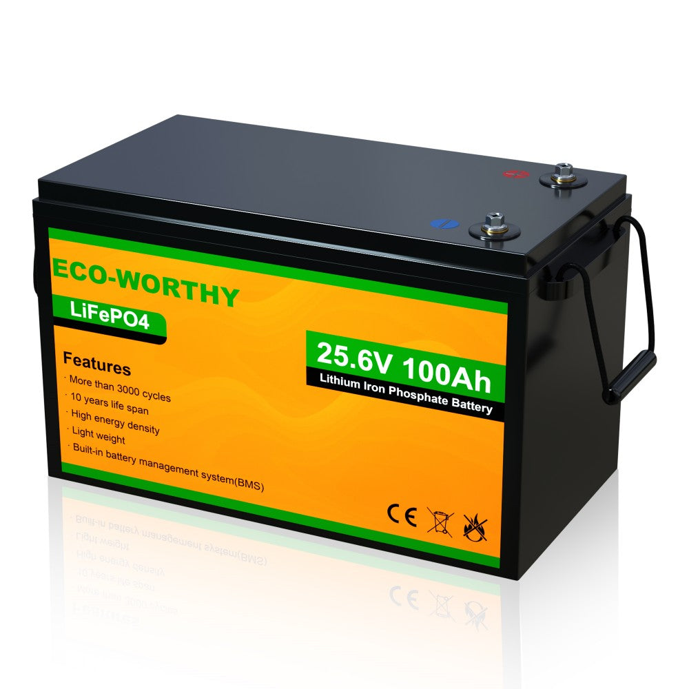 ECO-WORTHY LiFePO4 24V 100Ah Lithium Iron Phosphate Battery — Solar Altruism
