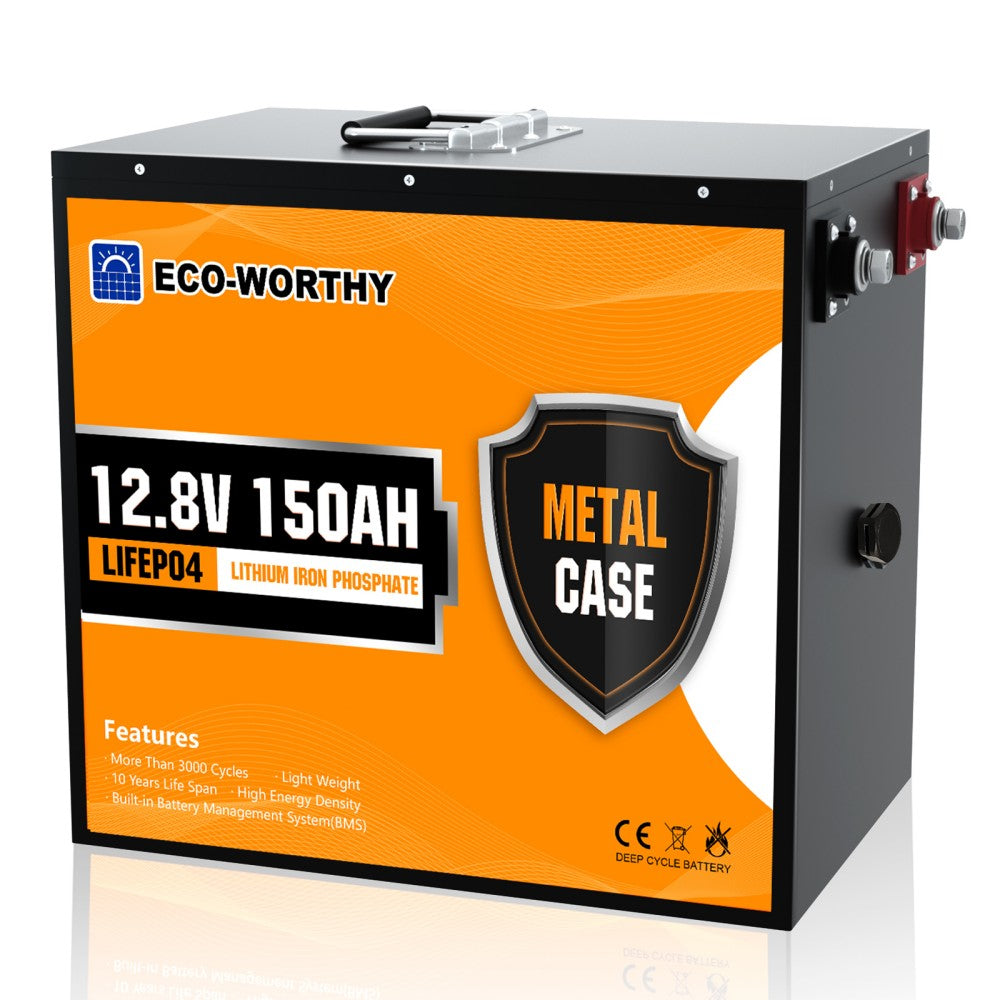 ECO-WORTHY LiFePO4 12V 150Ah Lithium Iron Phosphate Battery